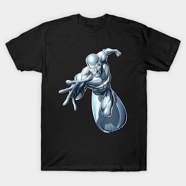 Silver Surfer Fly T-Shirt by cindo.cindoan